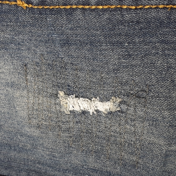 Karma Blue Ultra Stretch Bootcut Button Back Pockets Size 5 - Picture 13 of 16